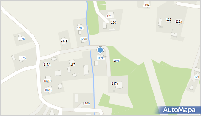 Pogórska Wola, Pogórska Wola, 187E, mapa Pogórska Wola