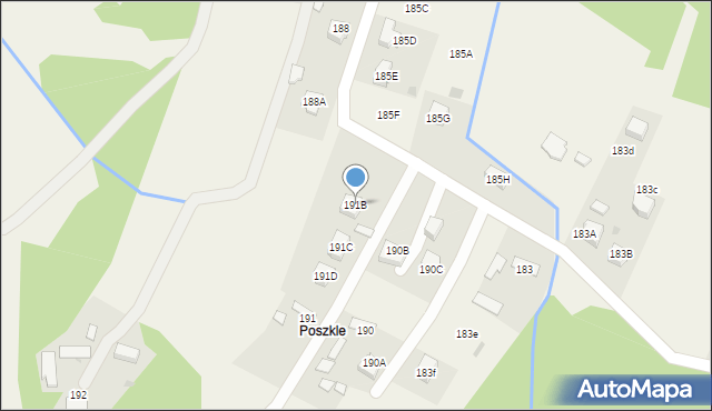 Pogórska Wola, Pogórska Wola, 191B, mapa Pogórska Wola