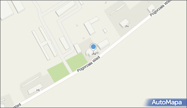 Pogorzała Wieś, Pogorzała Wieś, 16a, mapa Pogorzała Wieś