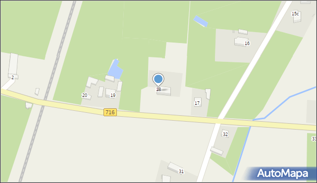 Pogorzałe Ługi, Pogorzałe Ługi, 18A, mapa Pogorzałe Ługi