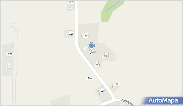 Pogorzany, Pogorzany, 140A, mapa Pogorzany