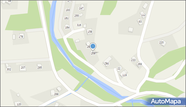 Pogorzany, Pogorzany, 209, mapa Pogorzany