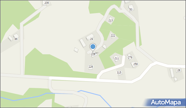 Pogorzany, Pogorzany, 228, mapa Pogorzany