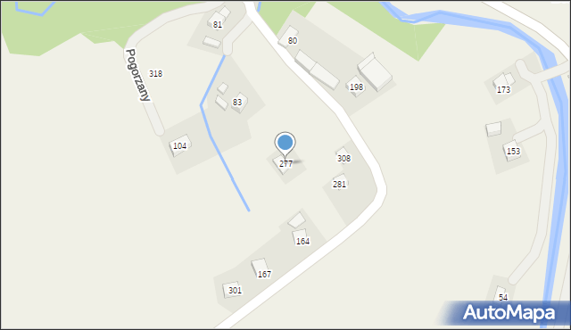 Pogorzany, Pogorzany, 277, mapa Pogorzany