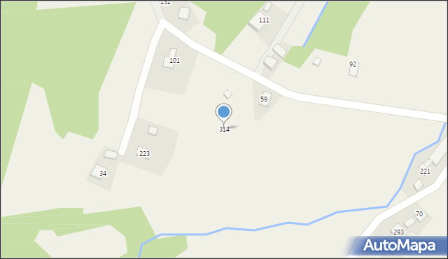 Pogorzany, Pogorzany, 314, mapa Pogorzany