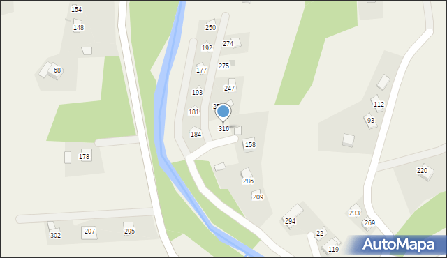 Pogorzany, Pogorzany, 316, mapa Pogorzany