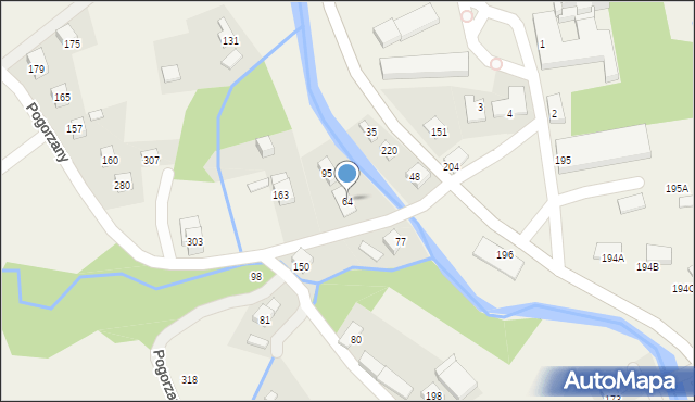 Pogorzany, Pogorzany, 64, mapa Pogorzany