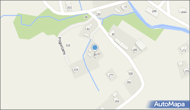 Pogorzany, Pogorzany, 83, mapa Pogorzany
