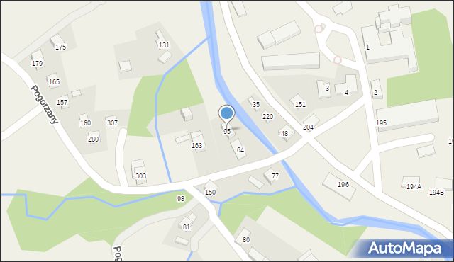 Pogorzany, Pogorzany, 95, mapa Pogorzany