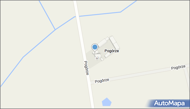 Pogórze, Pogórze, 12A, mapa Pogórze