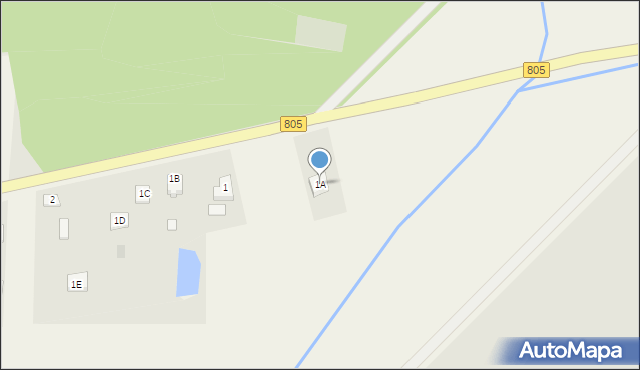 Pogorzel, Pogorzel, 1A, mapa Pogorzel