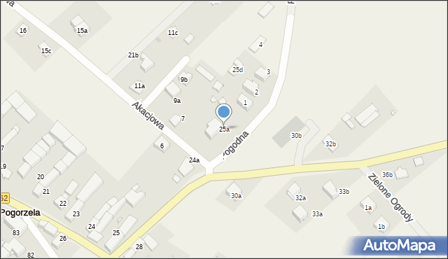 Pogorzela, Pogorzela, 25a, mapa Pogorzela