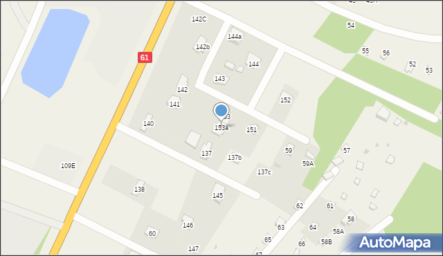 Pogorzelec, Pogorzelec, 153a, mapa Pogorzelec