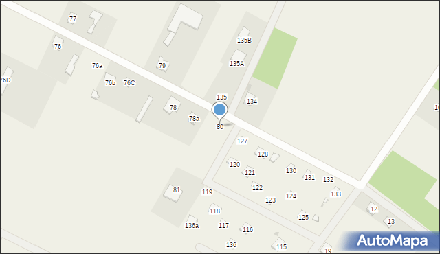 Pogorzelec, Pogorzelec, 80, mapa Pogorzelec