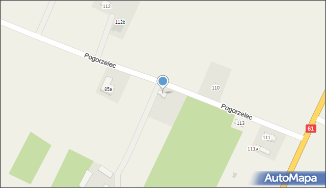 Pogorzelec, Pogorzelec, 85b, mapa Pogorzelec