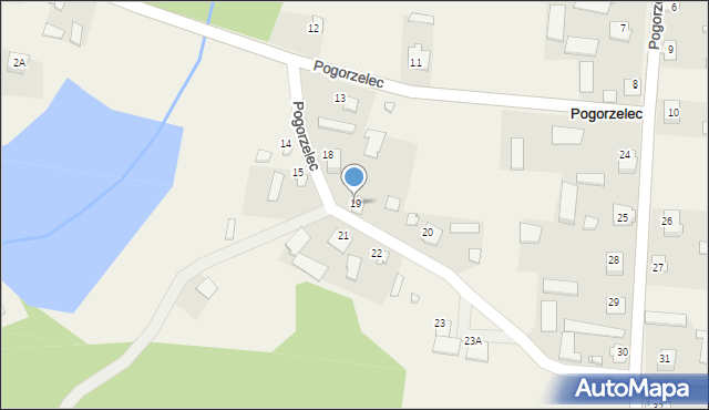 Pogorzelec, Pogorzelec, 19, mapa Pogorzelec