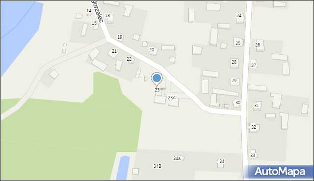 Pogorzelec, Pogorzelec, 23, mapa Pogorzelec