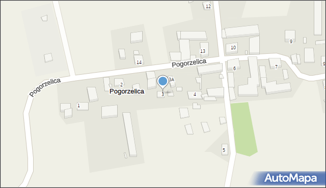 Pogorzelica, Pogorzelica, 3, mapa Pogorzelica