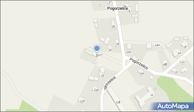 Pogorzelice, Pogorzelice, 23, mapa Pogorzelice