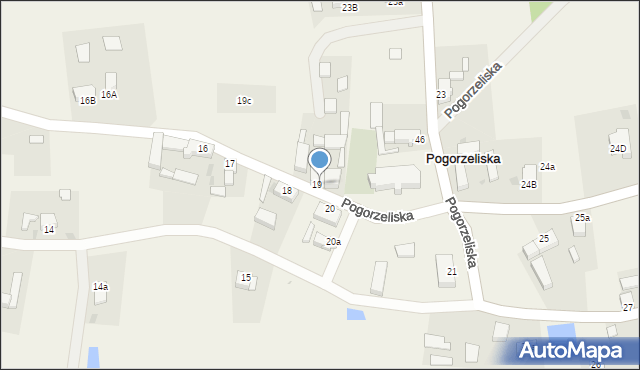 Pogorzeliska, Pogorzeliska, 19, mapa Pogorzeliska