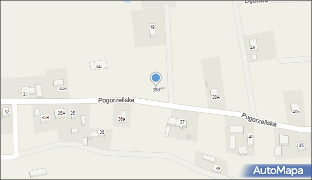 Pogorzeliska, Pogorzeliska, 36d, mapa Pogorzeliska