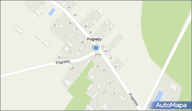 Pogreby, Pogreby, 17, mapa Pogreby