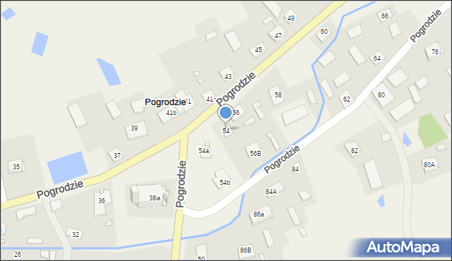 Pogrodzie, Pogrodzie, 54, mapa Pogrodzie