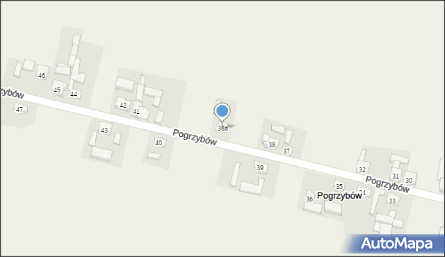 Pogrzybów, Pogrzybów, 38a, mapa Pogrzybów