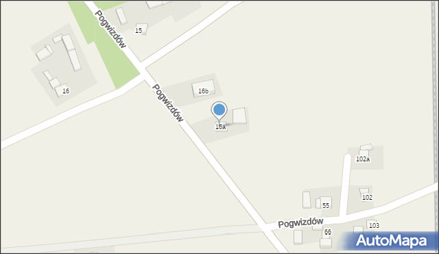 Pogwizdów, Pogwizdów, 16a, mapa Pogwizdów