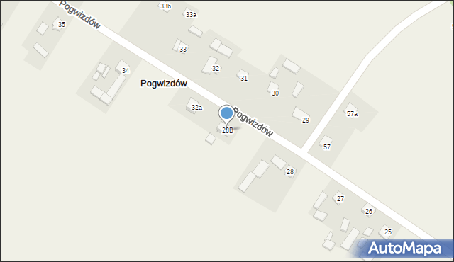 Pogwizdów, Pogwizdów, 28B, mapa Pogwizdów