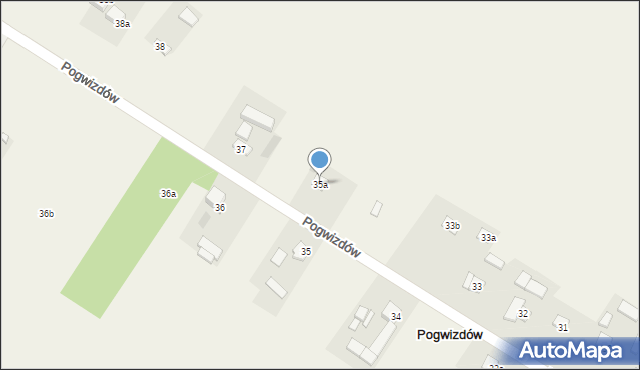 Pogwizdów, Pogwizdów, 35a, mapa Pogwizdów