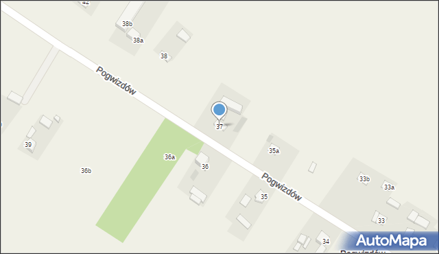 Pogwizdów, Pogwizdów, 37, mapa Pogwizdów