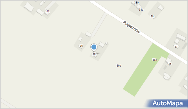 Pogwizdów, Pogwizdów, 39, mapa Pogwizdów