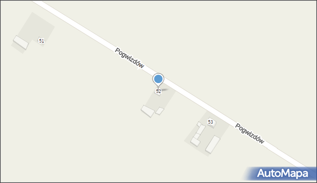 Pogwizdów, Pogwizdów, 52, mapa Pogwizdów