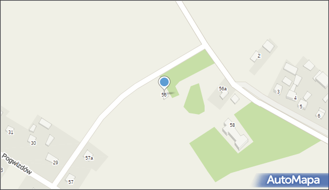 Pogwizdów, Pogwizdów, 56, mapa Pogwizdów
