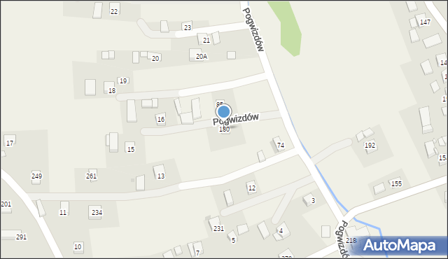 Pogwizdów, Pogwizdów, 180, mapa Pogwizdów