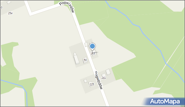 Pogwizdów, Pogwizdów, 183, mapa Pogwizdów