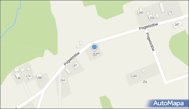 Pogwizdów, Pogwizdów, 212, mapa Pogwizdów