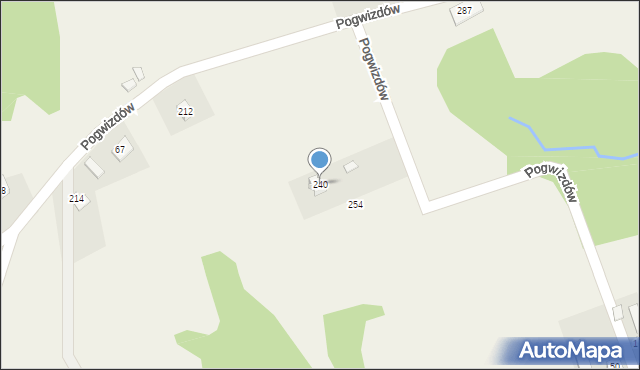 Pogwizdów, Pogwizdów, 240, mapa Pogwizdów