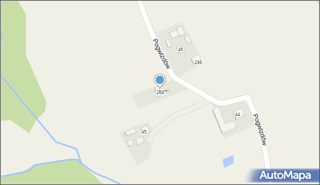 Pogwizdów, Pogwizdów, 264, mapa Pogwizdów