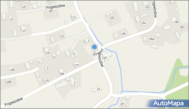 Pogwizdów, Pogwizdów, 293, mapa Pogwizdów