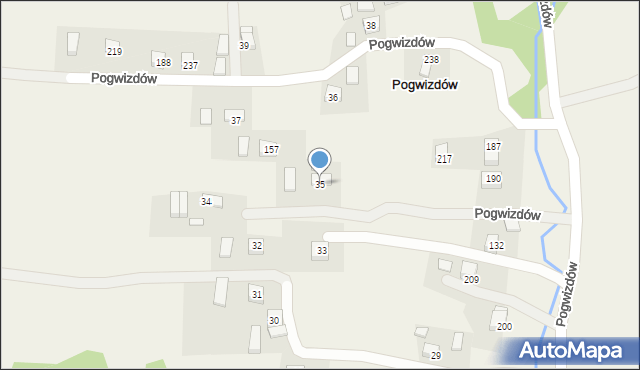 Pogwizdów, Pogwizdów, 35, mapa Pogwizdów