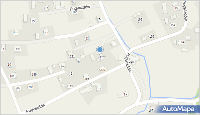 Pogwizdów, Pogwizdów, 4, mapa Pogwizdów