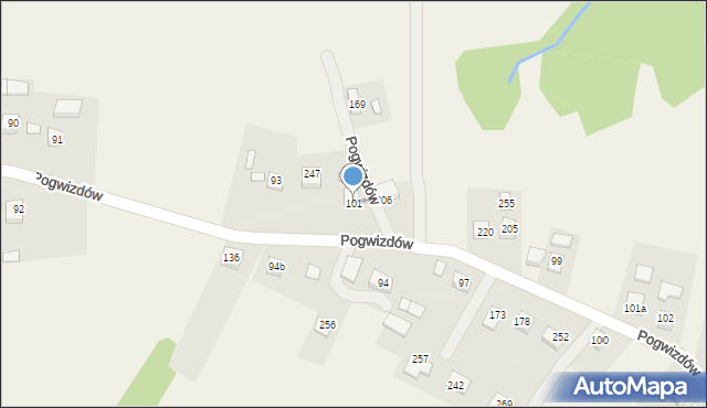 Pogwizdów, Pogwizdów, 94a, mapa Pogwizdów