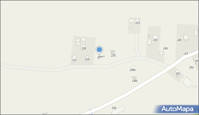 Pogwizdów, Pogwizdów, 207, mapa Pogwizdów