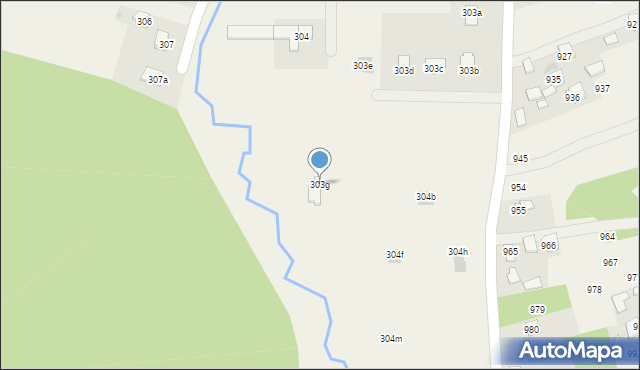 Pogwizdów, Pogwizdów, 303g, mapa Pogwizdów