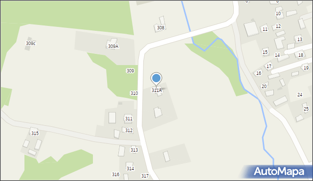 Pogwizdów, Pogwizdów, 311A, mapa Pogwizdów