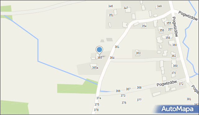 Pogwizdów, Pogwizdów, 365, mapa Pogwizdów