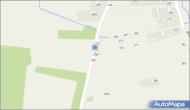 Pogwizdów, Pogwizdów, 378, mapa Pogwizdów