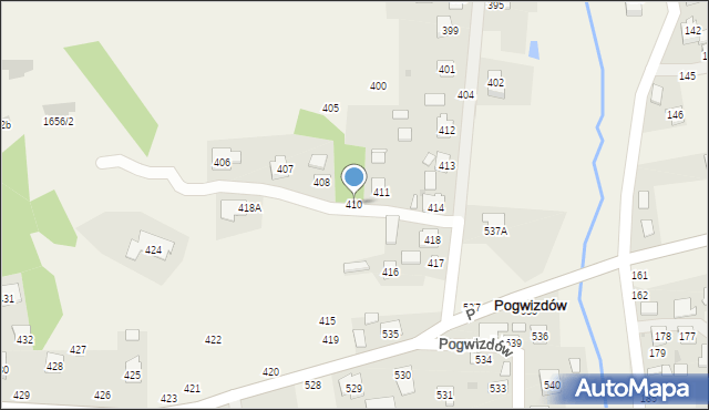 Pogwizdów, Pogwizdów, 410, mapa Pogwizdów